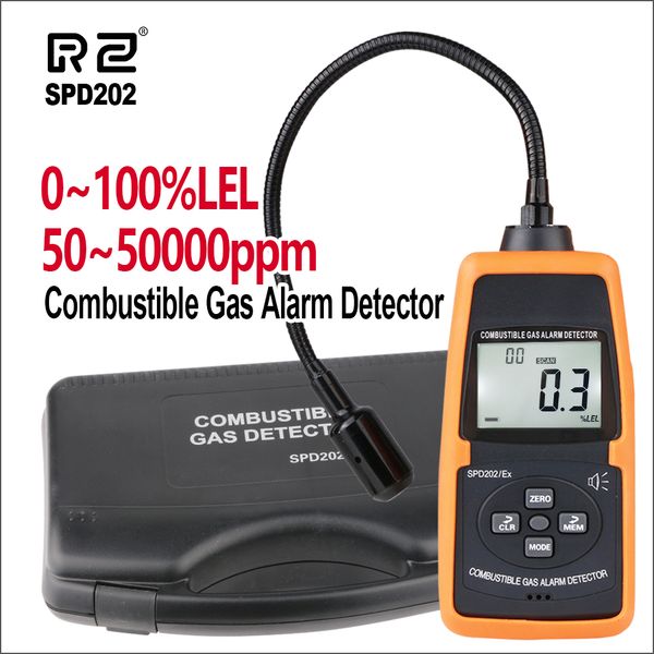 

rz spd202/ex combustible gas detector flammable gas leak detector digital combustible alarm meter