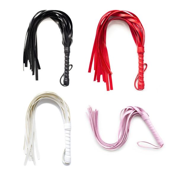 

4 colors leather couples men queen ass pu for slave games bdsm spanking flogger toys for women dhl whip vdtqu