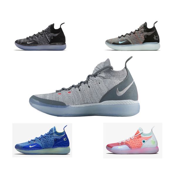 Großhandel Durant Schuhe Herren Sneakers Schwarz Persian Kd Chlorine Violet Turnschuhe Basketball Kevin Grau 11s Designer 11 Blau vNn8wOym0