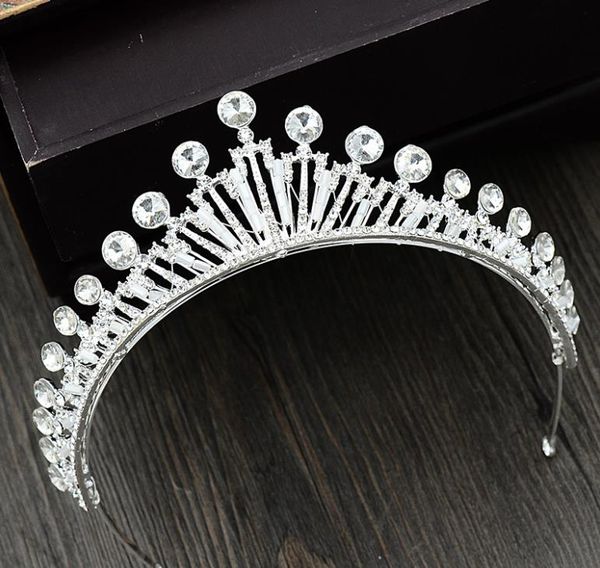 

new brides crown, headwear, luxurious atmosphere, wedding princess, crown crystal wedding dress and accessories, Silver
