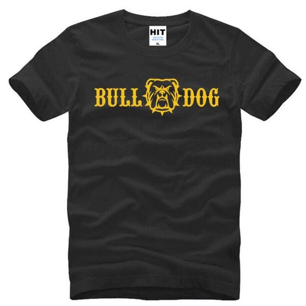 

bulldog bulldogge novelty printed t shirts men summer short sleeve o-neck cotton men's t shirt fashion cute cartoon male tee, White;black