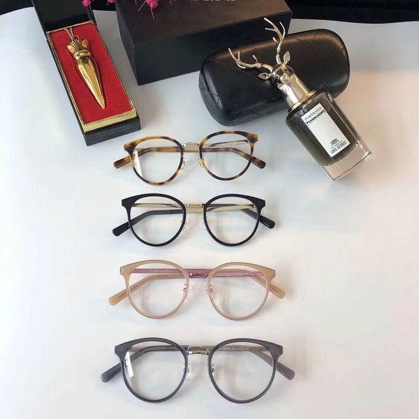 

new eyeglasses frame women men brand eyeglass frames brand eyeglasses frame clear lens glasses frame oculos ch2132 and box, Silver