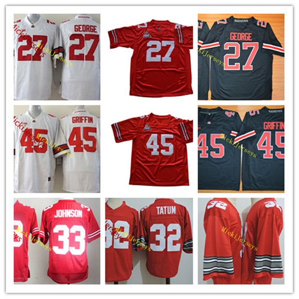 

Ncaa ohio tate buckeye eddie george college football jer ey 45 archie griffin 32 jack tatum 33 pete john on ohio tate buckeye jer ey