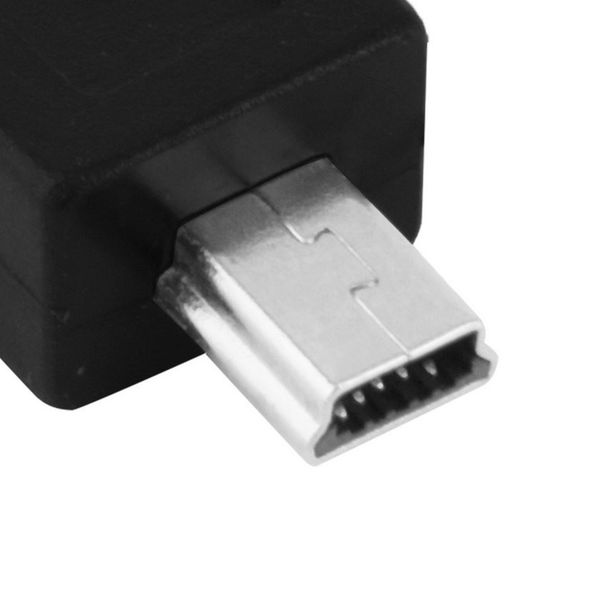 

black micro usb female to mini usb male adapter connector converter adaptor brand 200pcs/lot