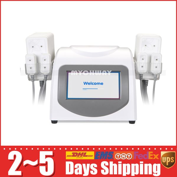 

portable weight loss slimming machine 14 pads low level therapy diode laser device