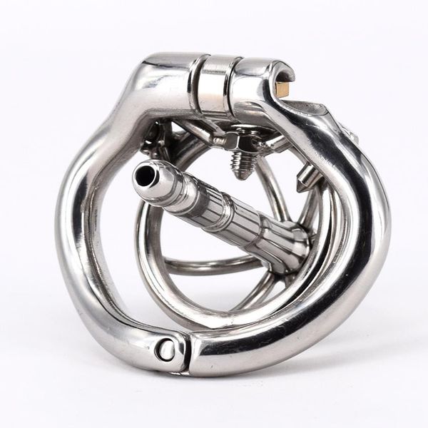 

lock spikes new small chastity cage magic anti-off with steel stainless short super cock chastity for arc for ring male men devices tof hpeg