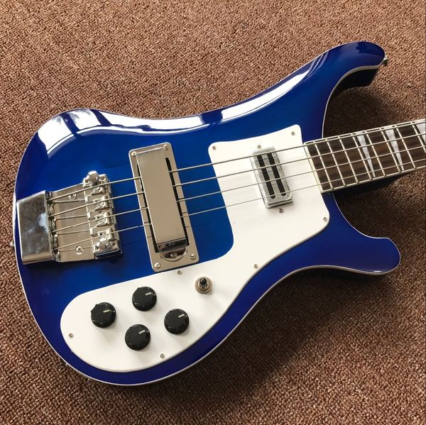 

vicers wholesale - 4 strings bass 4003 blue electric bassguitar silverhardware china guitar sale