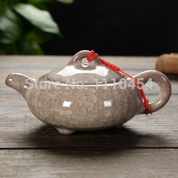 Diferentes cores artesanais Chinês tradicional crackle esmalte chá serviço de chá de cerâmica bule kettle chalttle chea sets preferidos