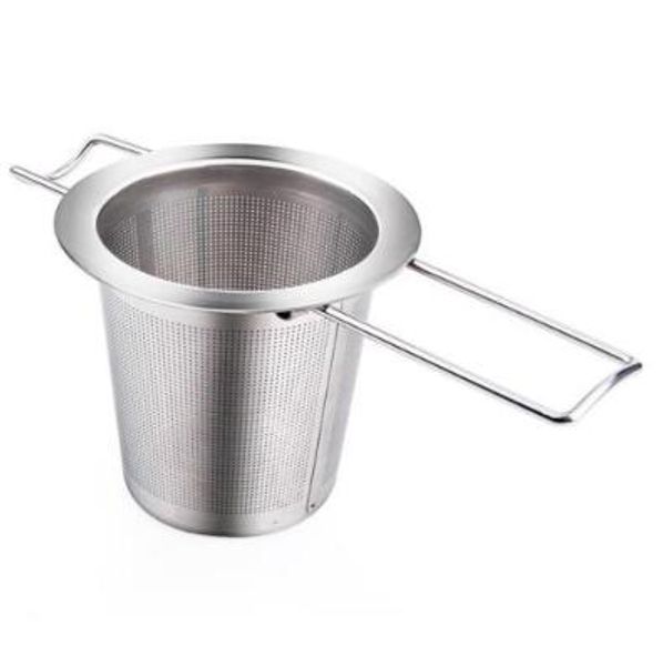 

reusable stainless steel tea strainer infuser filter basket folding tea infuser basket tea strainer for teapot cca9198-1 50pcs