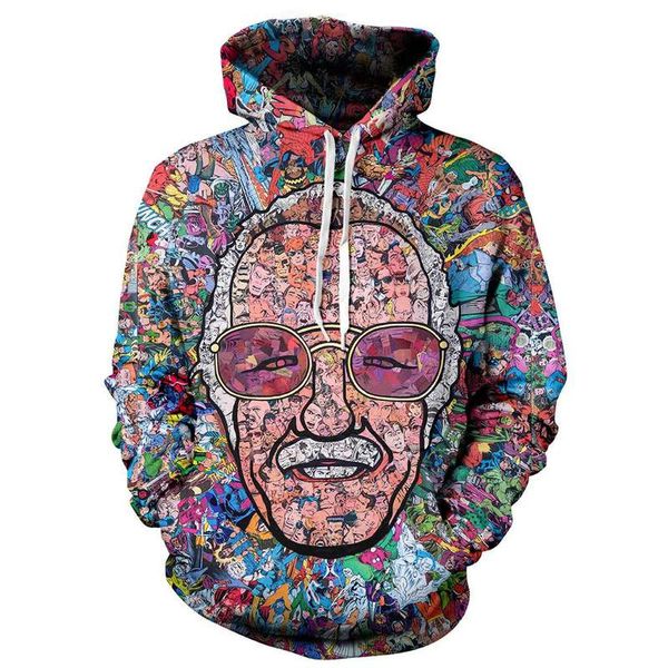 

fashion cool mens 3d print hoodies fashion clothing women/men sweatshirt hoodies casual pullovers k89, Black