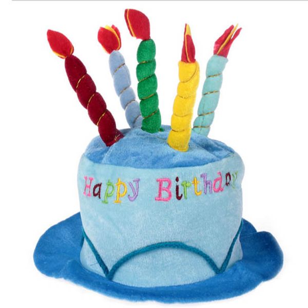 

new party happy birthday cake hat with candles party costume christmas new year