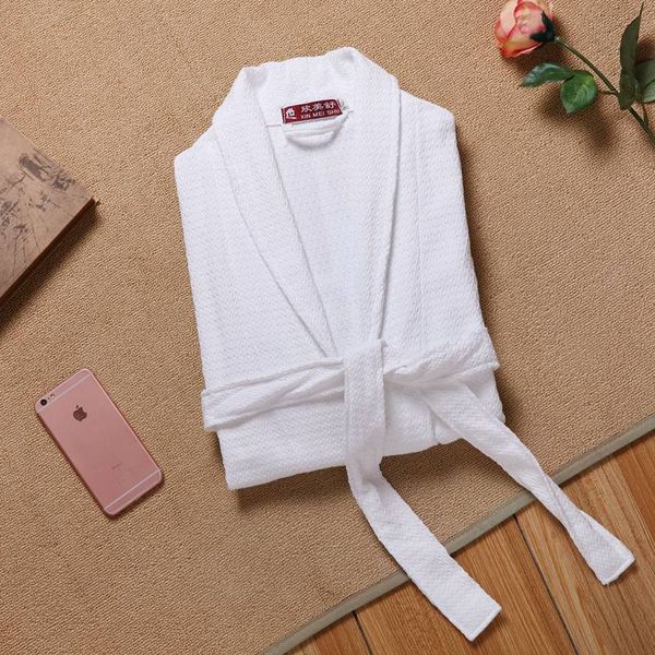 

men robe waffle cotton kimono robe nightwear kimono sleepwear nightgown dressing bathrobe dressing gown plus size xxl summer, Black;brown