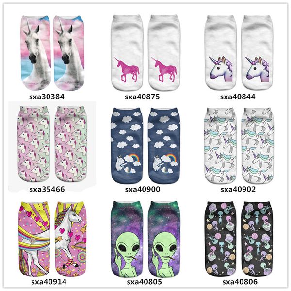

cartoon animal design emoticon polyester cotton sports women socks stealth breathable unicorn shallow boat socks christmas stocking