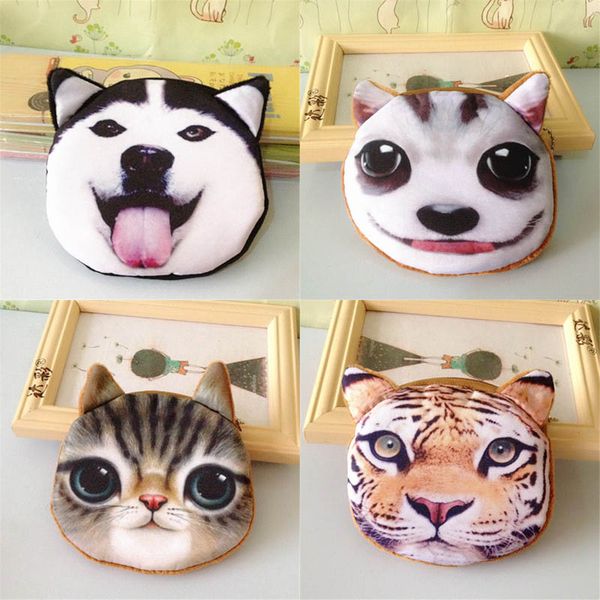 

1lot=30pccute animal face mini purse /small bag/cartoon coin bag/pencil bag
