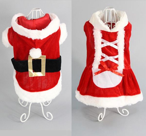 

рождество одежда для собак санта костюм собаки любимчика пальто удобный хлопок одежда для собак xxs до l размер