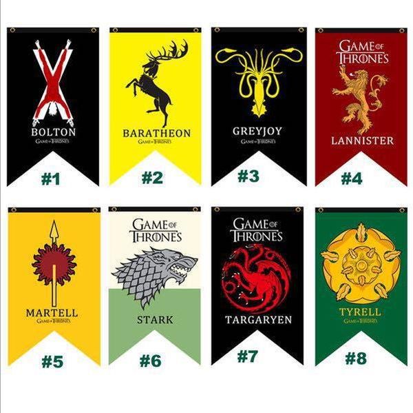 18 Styles 75 125cm Game Of Thrones Flags Garden Flag Diy Liene