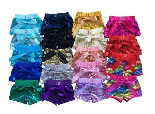 

Baby girl equin hort pant ca ual pant fa hion infant glitter bling dance boutique bow prince hort kid clothe 14 color kt 05