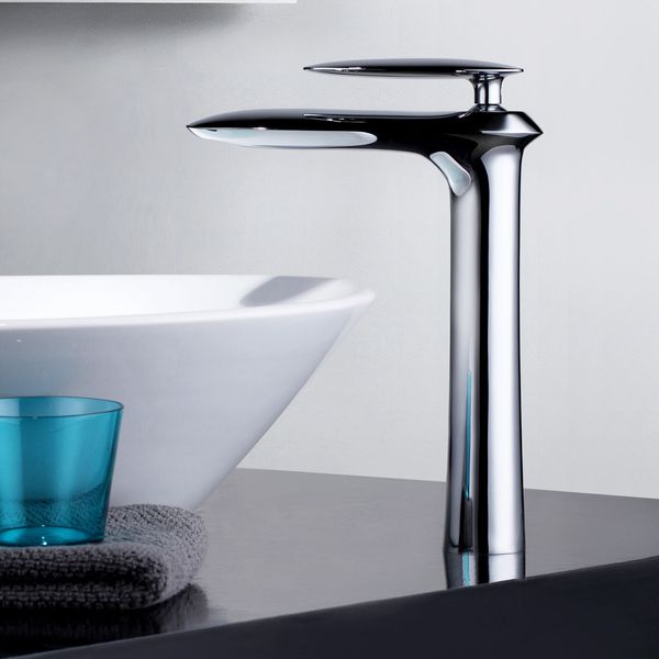 2019 Modern Single Hole Handle Bathroom Vessel Sink Faucet