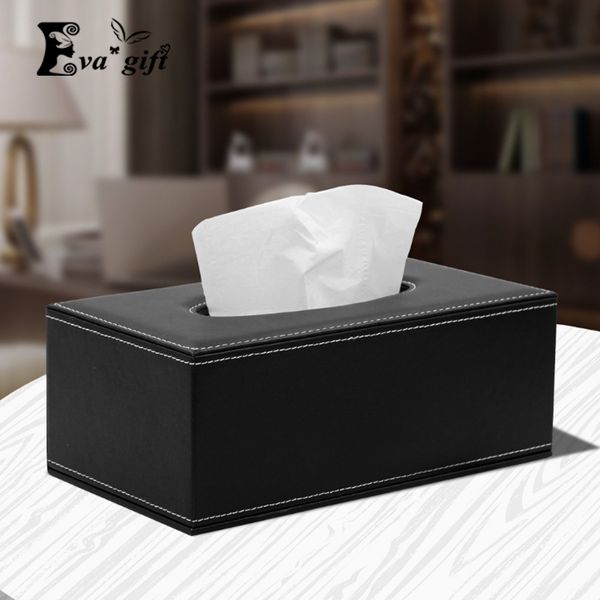 

pu leather tissue box for home office l car facial paper towel storage box fashion home organizer decoratio