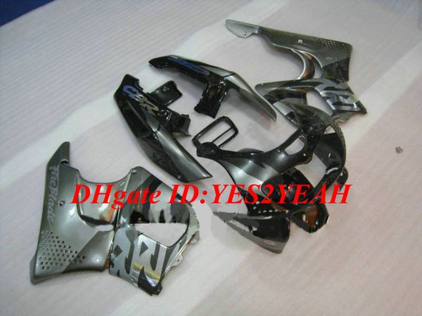 Honda CBR900RR için motosiklet Fairing kiti 893 96 97 CBR 900RR CBR900 1996 1997 ABS Yeni Gümüş siyah Fairings seti + Hediyeler HX05