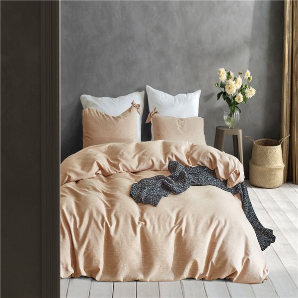 Linen Yellow Solid Color Polyester Fiber Spinning Cotton 2