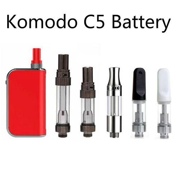 

Аутентичные Komodo C5 комплект 400 мАч разогреть VV батареи Vape Pen Box Mod толстые масла для Amigo Liberty V1 V5 V9 X5 картридж танк 100% подлинный