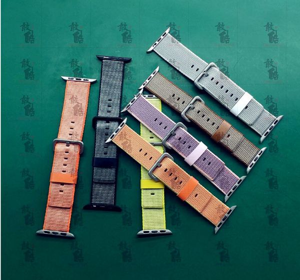 

nylon strap for apple watch band colorful nylon loop clasp woven wrist braclet belt for iwatch1 2 3 watch bands wristband