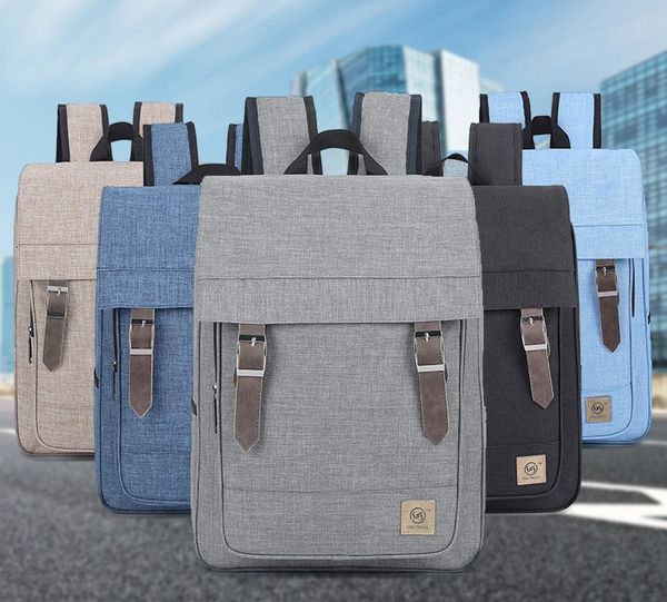 

2018 computer shoulder bag outdoor sports travel backpack schoolbag knapsack canvas pure color men and women school bags handbag 20-35l a663