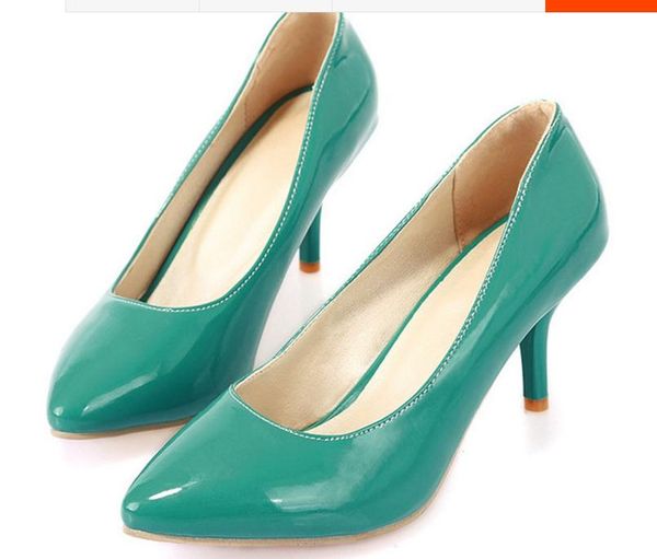 

women's shoes in spring and autumn high fine heel pointed end @229, Black