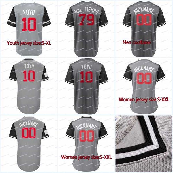 

2018 Players Weekend 10 Moncada "Yoyo" 79 Abreu "Mal Tiempo" 70 AVILAN "AVI" 24 DAVIDSON "MATTY D" 18 GARCIA "EL PUCHI" Jerseys