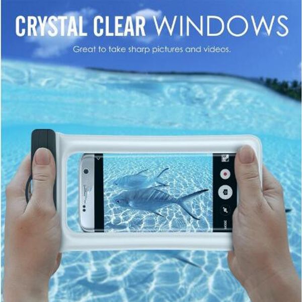 

universal dry bag ipx8 waterproof floating airbag case bag pvc protective mobile phone bags pouch for diving swimming iphone x 7 8 6 plus s9