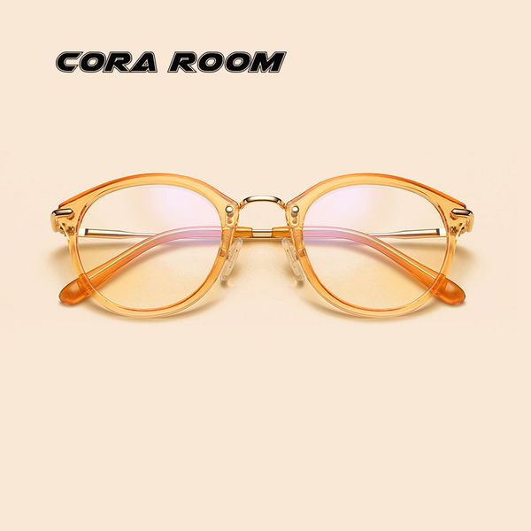 

new classic round frame flat glasses men and women tr90 frame flat mirror ultra light glasses glasses metal frame, Silver