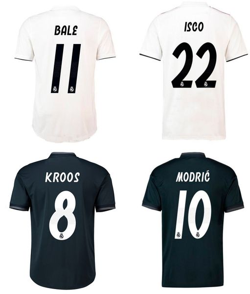 Großhandel Real Madrid Fußball Trikot 18 19 BALE MODRIC ISCO ASENSIO RAMOS KROOS Fußballshirts Erwachsene Top Thai Qualität Trikots Sportuniformen Von Großhandel Real Madrid Fußball Trikot 18 19 BALE MODRIC ISCO ASENSIO RAMOS KROOS Fußballshirts Erwachsene Top Thai Qualität Trikots Sportuniformen Von
