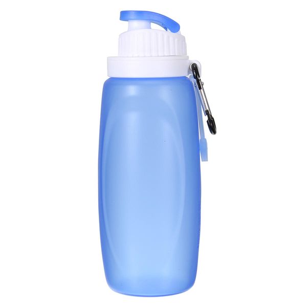 Flessibile-bottiglia d'acqua 320ml Pieghevole pieghevole pieghevole Pieghevole Pieghevole Bottiglia Acqua Acqua Ambientazione esterna Sport da viaggio Escursionismo Pieghevole Piegatura Bottiglia di acqua in silicone