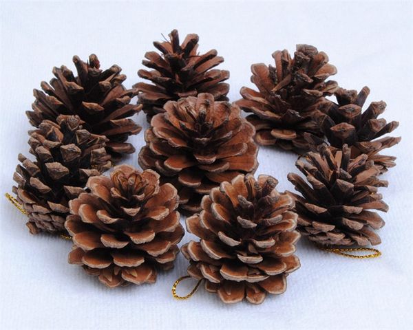 

christmas tree hanging balls pine cones pinecone xmas new year holiday party decoration ornament for home parties supplies