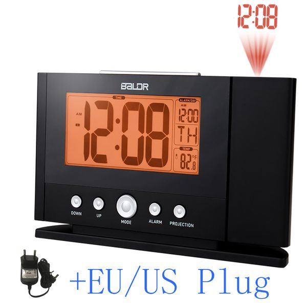 2019 Projection Alarm Clock Wall Ceiling Display Weekday Temperature Orange Backlight Clocks Modern Time Watch Electronic Table Clock From Starch