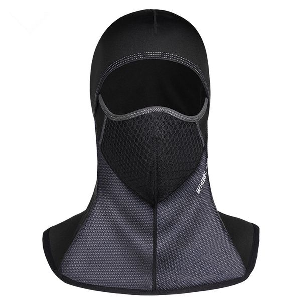 

wheel up dust-proof windproof warm cycling full face mask scarf, Black