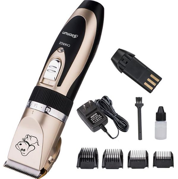 

pet grooming clipper kits low noise dog and cat rechargeable cordless electric queit clippers set logo customized /oem