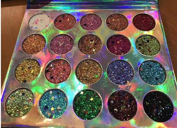 

In Stock!!makeup wostie 20colors Glitter eyeshadow Palette Ultra Glitter EYES Cosmetic Eye Shadow By epacket