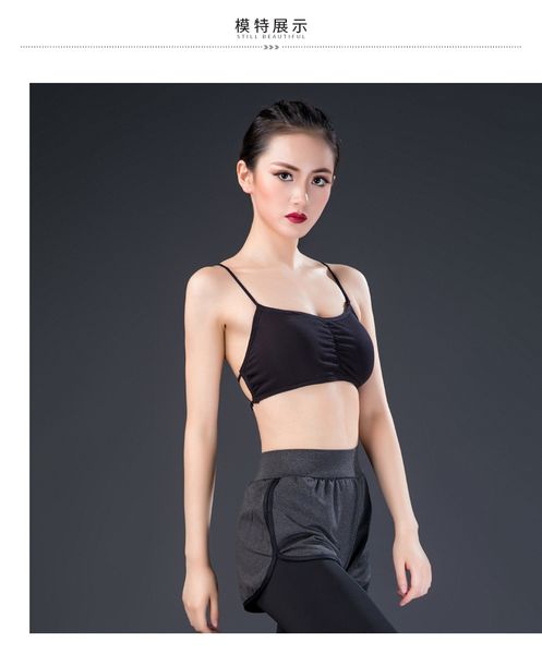 

latin dance underwear back underwear cross strap professional dance brap036, Black;red