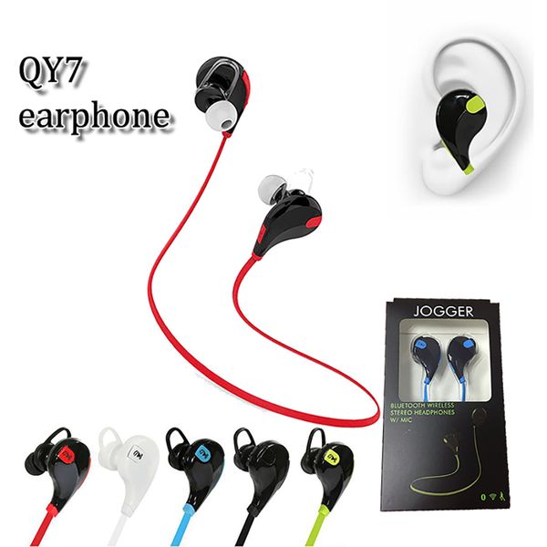 

Seller qy7 mini bluetooth earphone tereo weatproof port bluetooth neckband in ear headphone with microphone for iphone x am ung 9