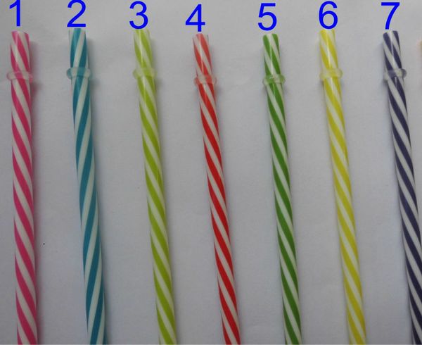 

экологичный 23см многоразовый толстые пластиковые трубочки различные цвета 30 штук в мешок для партии свадьба мейсона