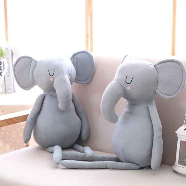 

baby soothing elephant figurine rabbit wool knitting plush toys for children gifts