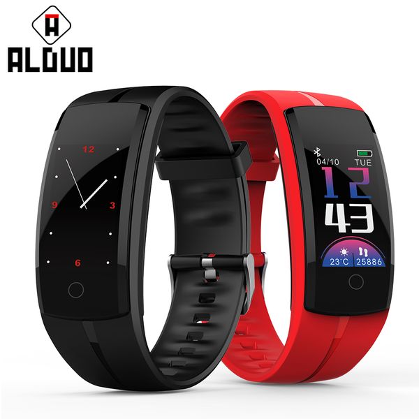 

adorare qs100 smart watch waterproof sport color screen smartwatch fitness tracker bluetooth for android ios men women bracelet, Slivery;brown