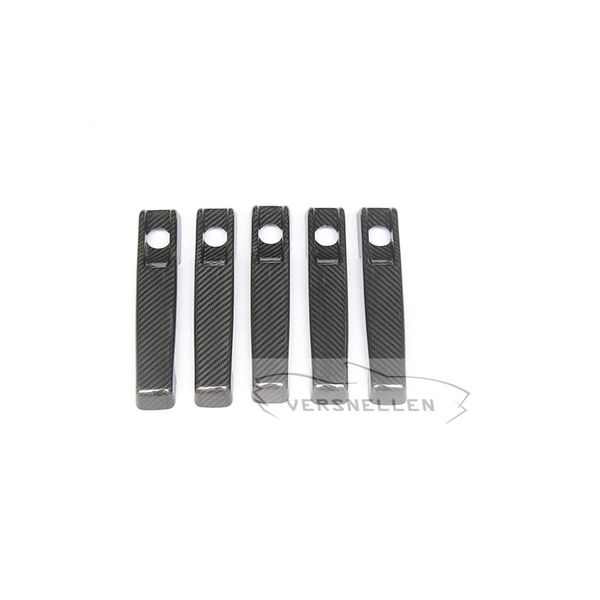 2019 Carbon Fiber Car Stickers Side Door Handle Cover Trim 5 Doors