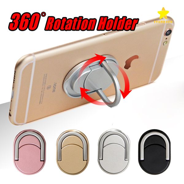 

Metal Ring Phone Holder with Stand Unique Mix Style Cell Phone Holder Fashion for iPhone 7 Plus Universal All Cellphone with retail package