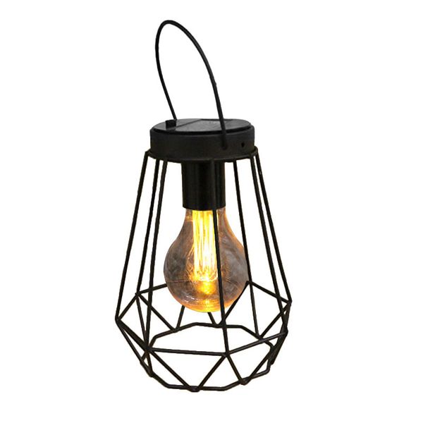 

solar yellow light night lamp imitation oil lamp style hunting outdoor