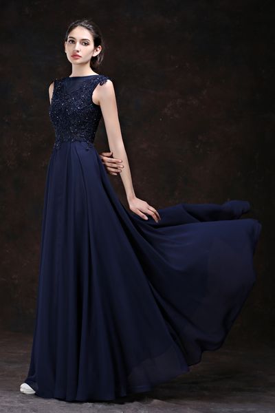

autumn and winter possession of blue chiffon lace banquet host annual meeting dresses 2020 women long section slim formal evening dresses, Black;red