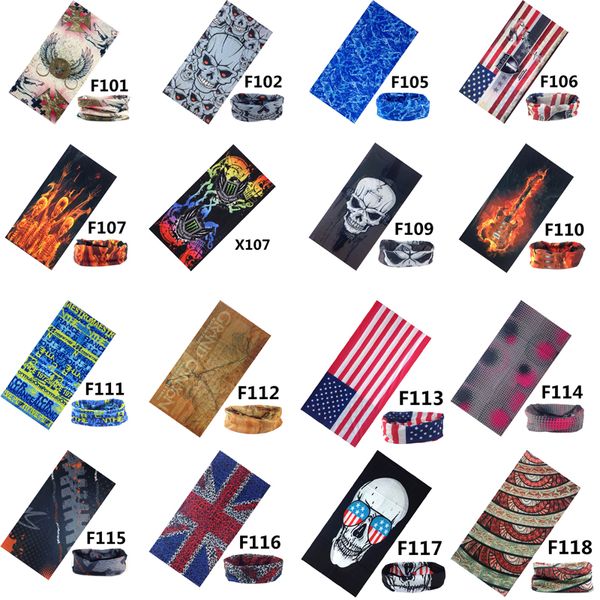 

Magic Polyester Bandana Microfiber Headwear Seamless Tubular hijab Neck Tube Sports Scarf Mask Headband Motorcycle kerchief 25*48 cm