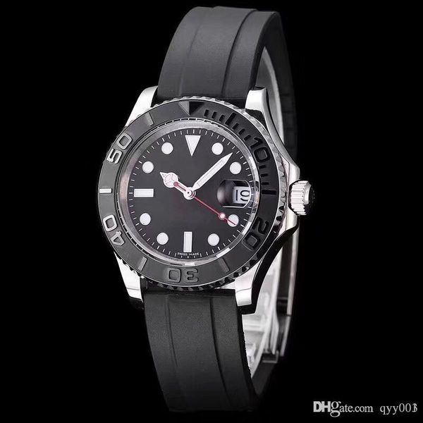 

Aaa2018 rubber luxury brand watch yacht aa ma ter 40mm automatic movement mechanical men tainle teel watche wri twatch
